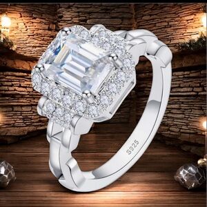 Certified Moissanite 2.5 ct. Solitaire Engagement Ring​